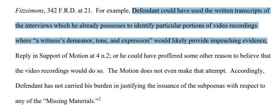 julie_kelly2's tweet photo. J6 committee, DOJ/Special Counsel Jack Smith, and Judge Tanya Chutkan are covering up the destruction/concealment of videotaped interviews with roughly 1,000 witnesses to J6 committee.

Chutkan just denied Trump's discovery request for videotapes--she actually thinks a witness's demeanor can be gleaned from a written record.

She clearly knows the videos are missing and will concoct any farfetched excuse to protect J6 committee and DOJ: