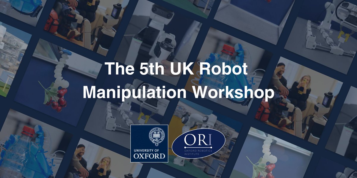 Great news, robotics enthusiasts! 🤖 Due to popular demand, we're extending the deadline for the 5th UK Robot Manipulation Workshop poster submissions to December 8th, 2023! For full program, submissions and registration to the workshop visit robot-manipulation.uk