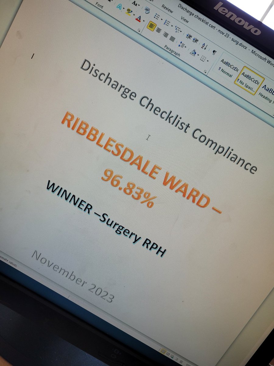 zratcliffe's tweet photo. November's discharge checklist winners! 🏆 @Team_RookwoodA @ribblesdaleward @SurgicalCdhUnit @lthtr_team23 @MicheleMclough5 @SarahC_RN @LancsHospitals https://t.co/lOAZlBwi5A