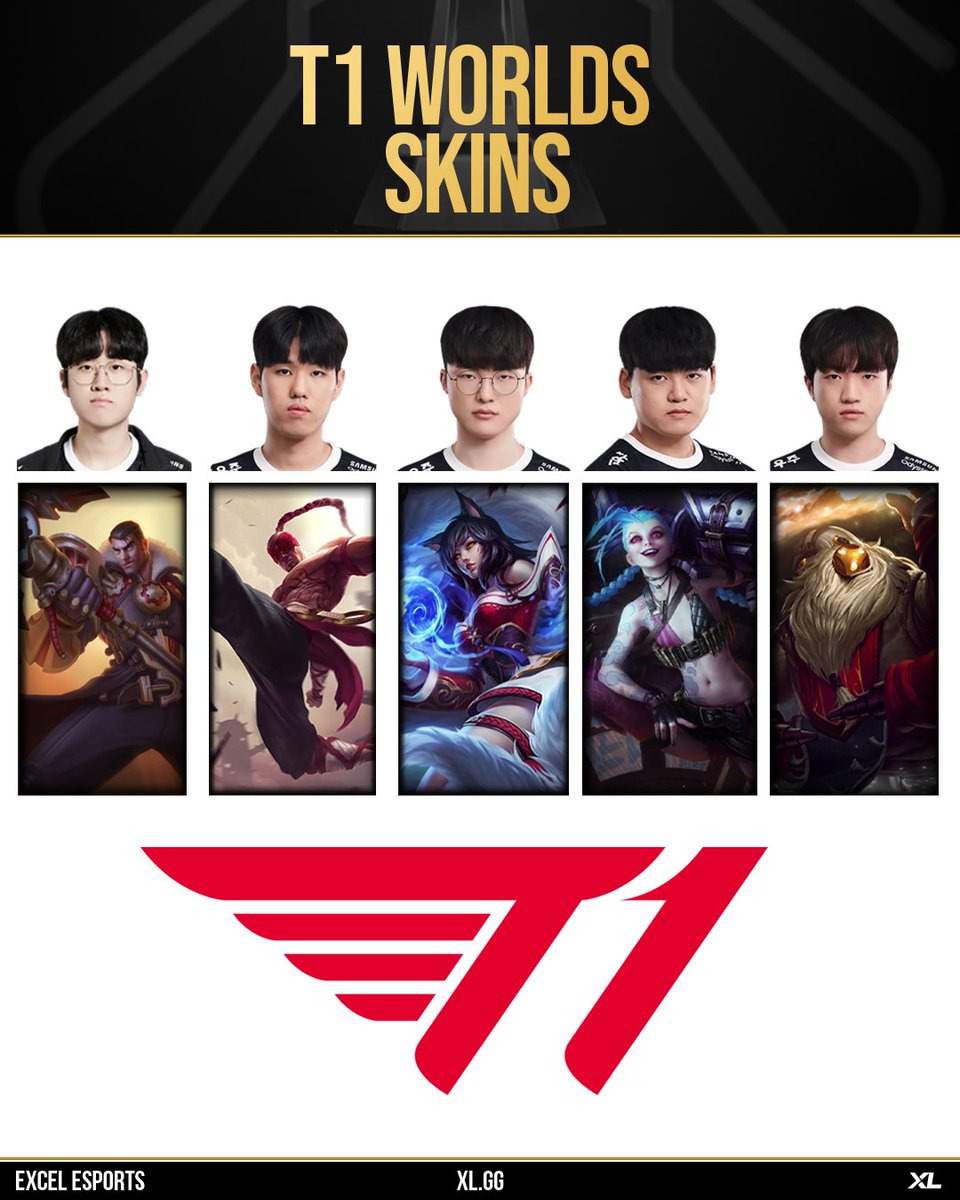 GIANTXLeague's tweet photo. Which skin are you most excited about?  🤯  #Worlds2023 https://t.co/HIxA4jkuB7