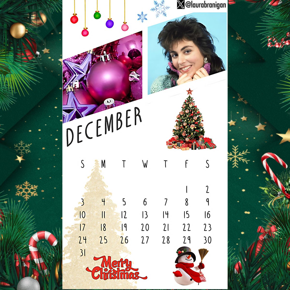 #LauraBranigan #HappyDecember #MerryChristmas #HappyHolidays #HappyHolidays2023 #LauraBraniganFans #Joy #Peace #Love #Faith #GladTidings #BeMerry #Family #Friends #OtherHalfEntertainment