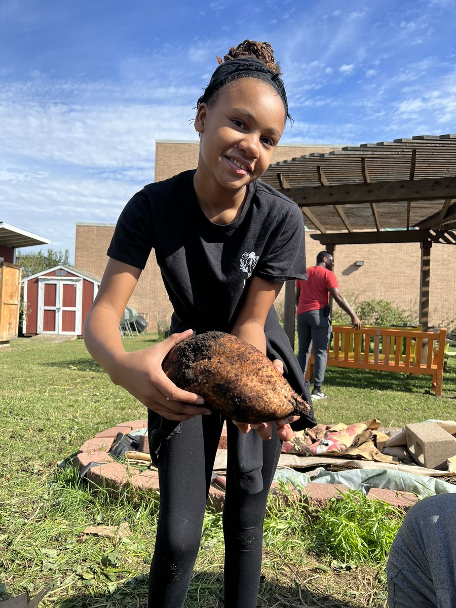 CultivatedClass's tweet image. Some days are just sweeter than others. Sweet potato harvest time #fineartsfriyay @GLECPVA ✋🏾🍠🤚🏼#FridayFeeling #digschool #harvest #sweetpotatoes