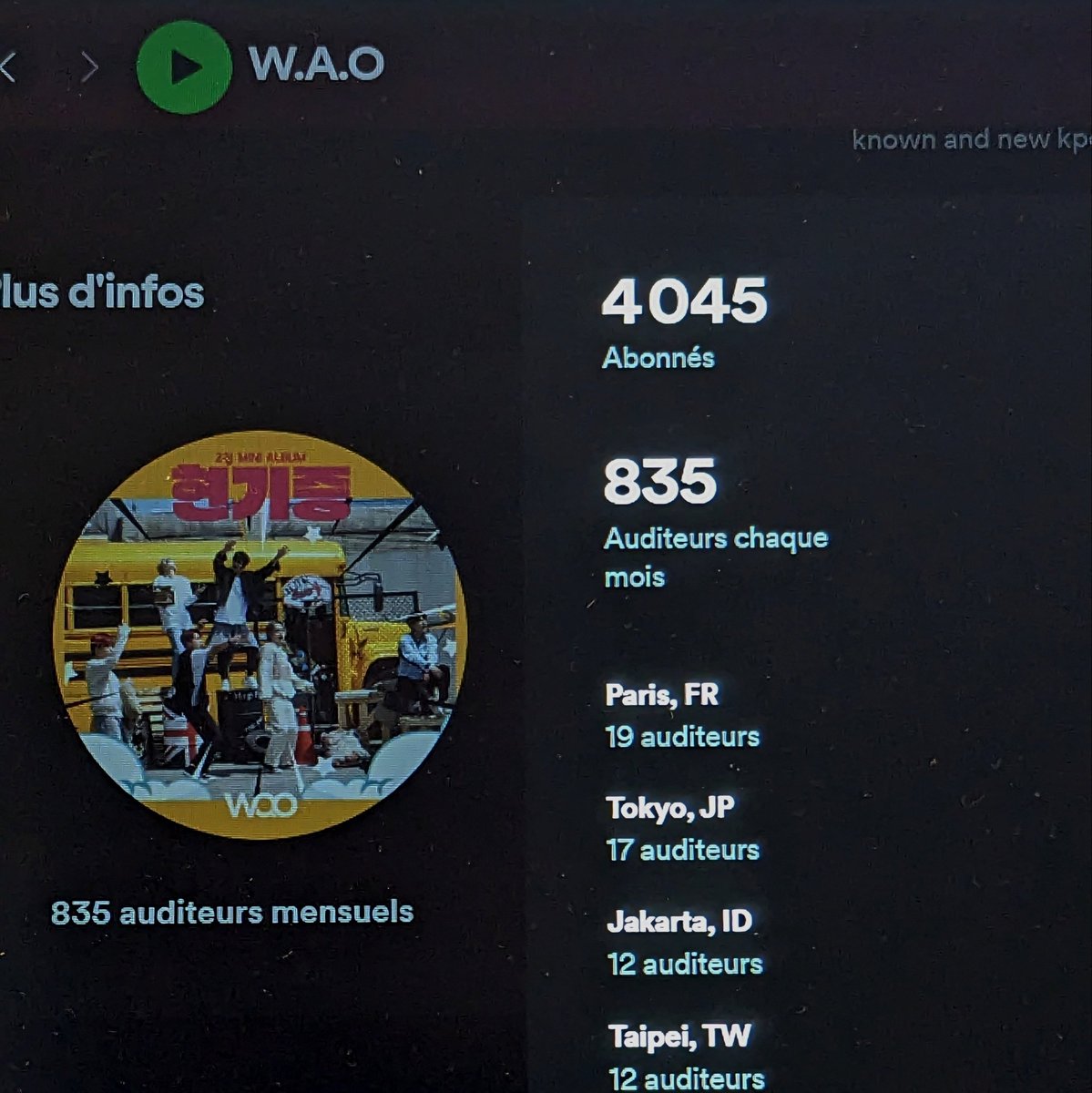 PromoteWe1ne's tweet photo. La France est le premier pays à écouter #We1ne sur Spotify, juste devant le Japon
Merci pour votre soutien ! https://t.co/44dEJgu4CW