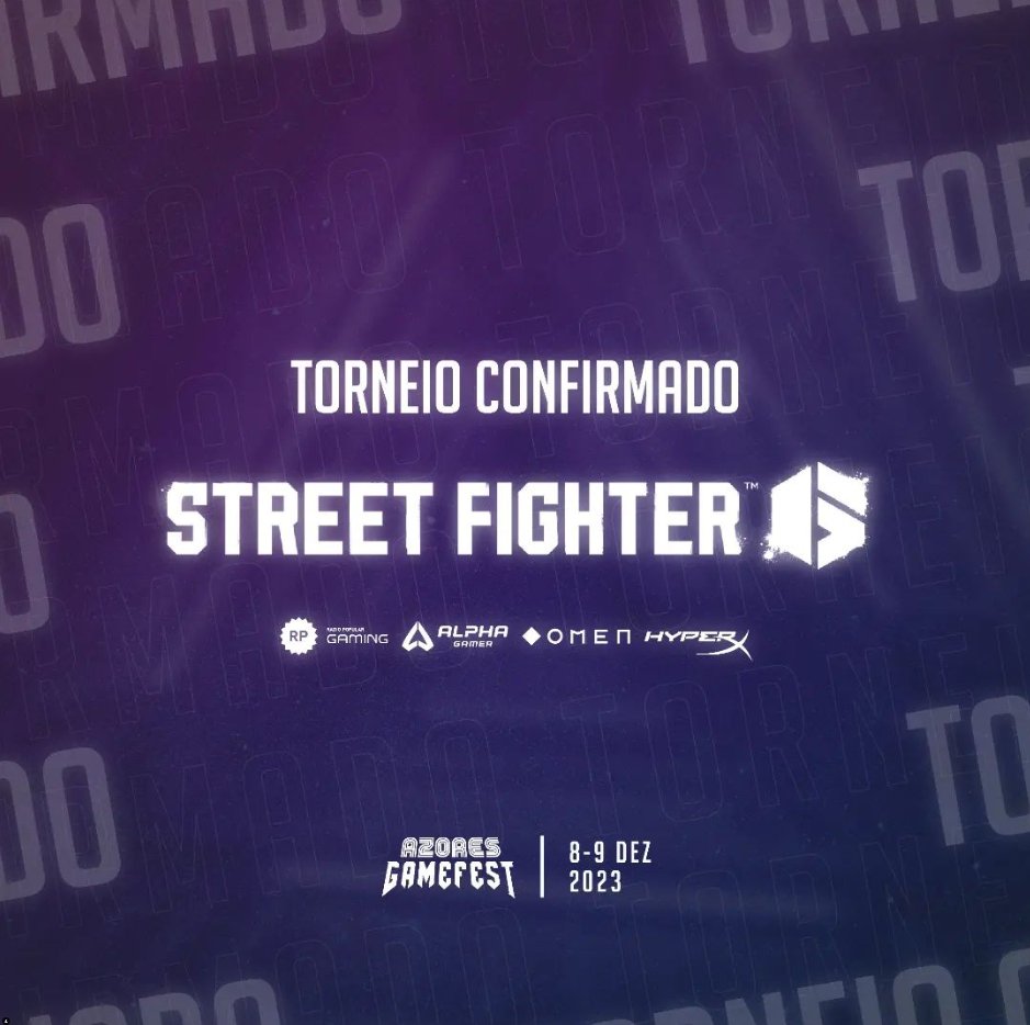 Preparado para subir ao ringue? Solta o guerreiro que tens dentro de ti no nosso torneio de Street Fighter 6 🕹

🥇 50€
🥈 25€

Fica atento à página do Azores GameFest para mais detalhes sobre as inscrições!