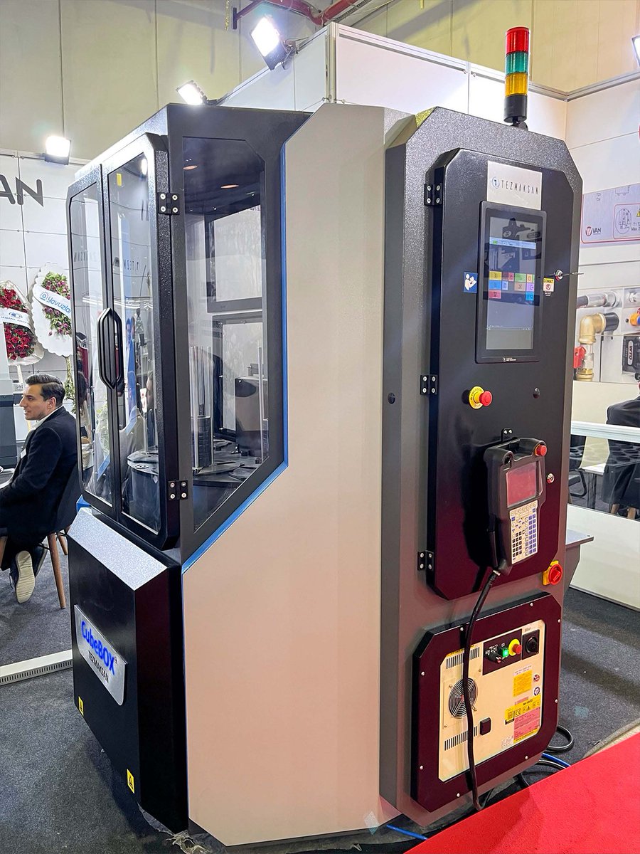 TezmaksanMakina's tweet photo. Bumatech Fuarı’nda tüm hızıyla devam ediyor! Sizleri de standımıza bekliyoruz. ⚙🛠
Hol: 3
Stand: 318
#Tezmaksan #BumatechFuarı #cnc #sürdürülebilirlik #cubebox #otomasyon #kapasitematik #parkurda #sanayi #makina #ticaret #üretim #teknoloji https://t.co/yQ4B8meAAd