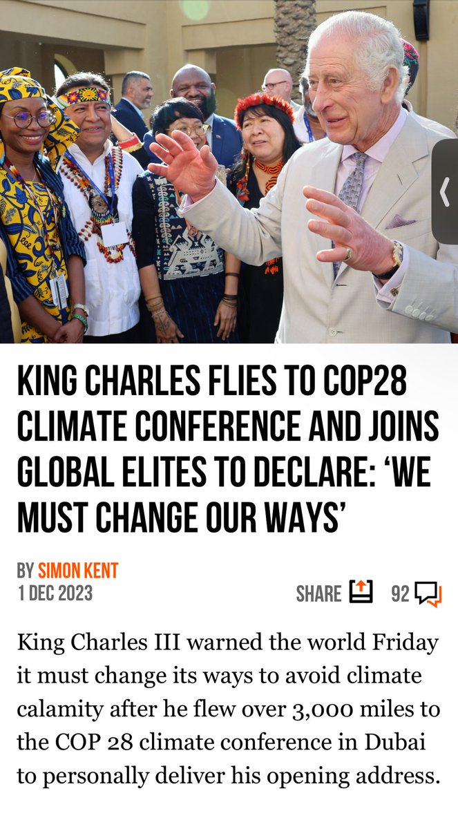 neesietweets's tweet image. #KingCharles 🇬🇧 flying in on his private jet: Royal Hypocrisy! 🛩️ 💨 He’s part of the #ClimateChangeCult! What a bunch of malarkey 👎👎…..