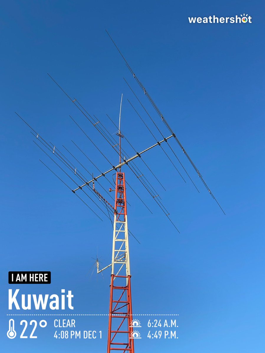 9k2db's tweet photo. Optibeam - OB11-5 - 11 Element 20-17-15-12-10
#optibeam #hamradio #amateur_radio #kuwait #weather #9k2 #ΩΨ§Ψ³ΩΩΩ #ΩΩΨ§ΩΨ©_Ψ§ΩΩΨ§Ψ³ΩΩΩ https://t.co/0l9b28kvfs