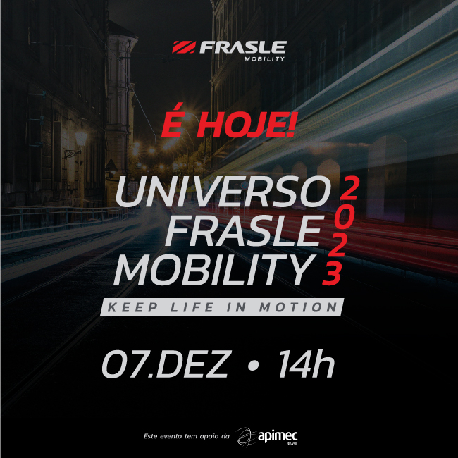 ri_frasle's tweet photo. CHEGOU O DIA DO UNIVERSO FRASLE MOBILITY 2023!

Você é nosso convidado para acompanhar tudo que estamos fazendo para manter a vida em movimento.

A transmissão é on-line, a partir das 14h, pelo nosso canal no Youtube: https://t.co/Bcj69pmokT

Esperamos por você. https://t.co/ygMKv7iRY7