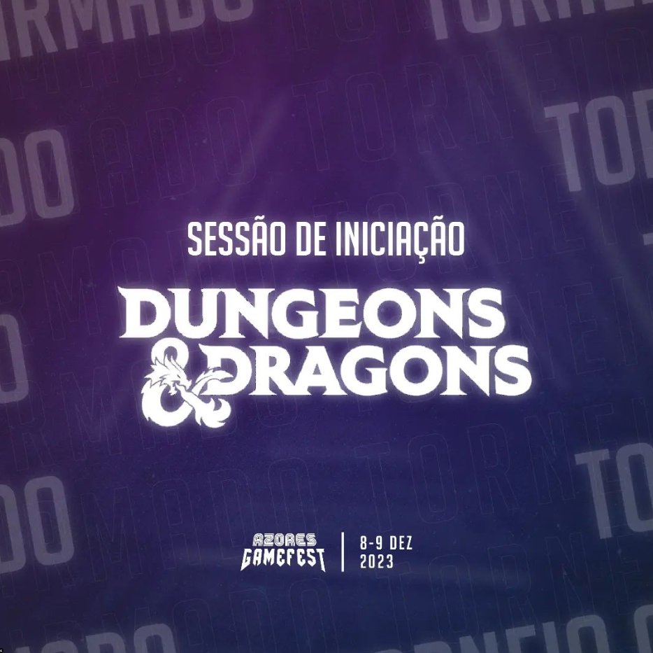 Descobre o emocionante mundo de Dungeons and Dragons através do nosso workshop de iniciação deste lendário jogo de RPG de mesa ⚔

Neste workshop aprenderás a criar a tua personagem, a desenvolver estratégias e a narrar as tuas próprias histórias! As vagas são MUITO limitadas.