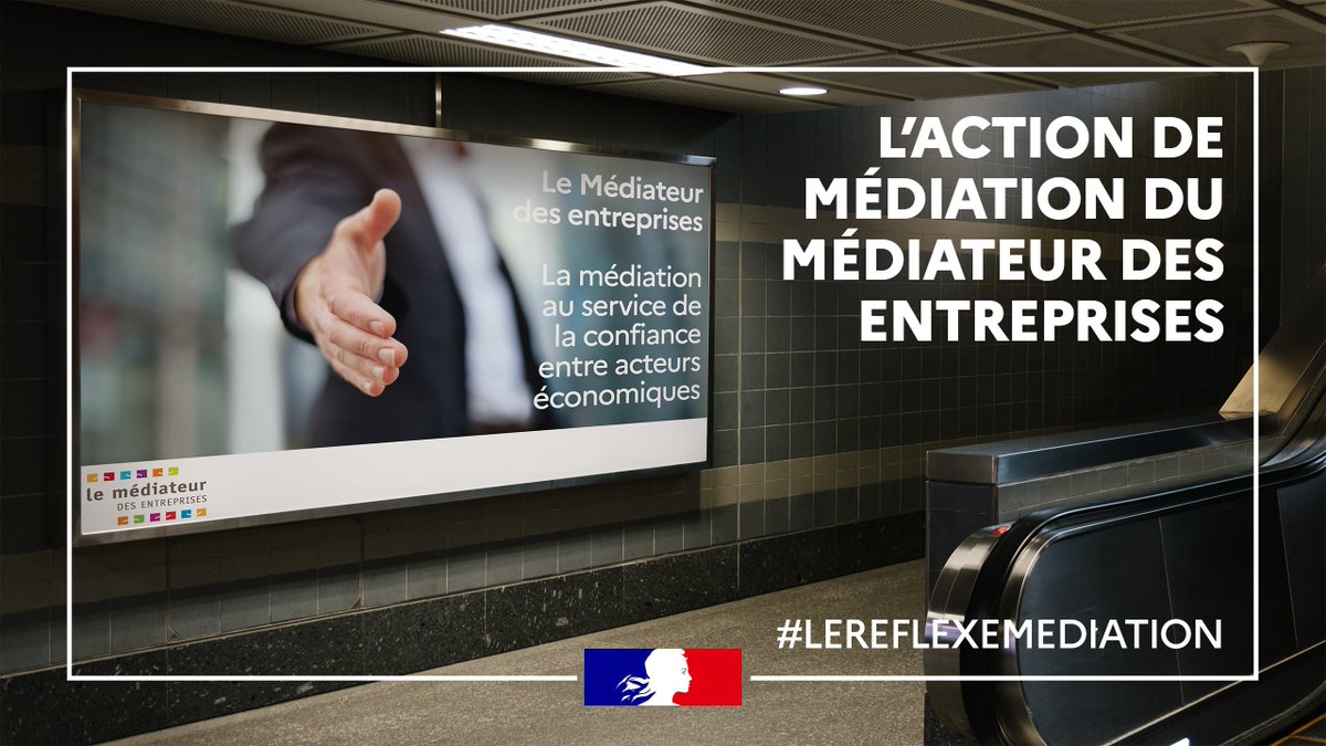 L’action de #mediation du Médiateur des entreprises : Le #MDE propose un service gratuit &amp; confidentiel afin d’aider les acteurs économiques à régler leurs différends
@60000rebondsfr <a href="/CPMEnationale/">CPME</a> <a href="/U2P_france/">U2P</a> <a href="/medef/">Mouvement des Entreprises de France</a> <a href="/ESS_France/">ESS France</a> <a href="/CNG_TC/">Conseil National des Greffiers des TC</a> <a href="/CNCJ_France/">Chambre nationale des commissaires de justice</a> <a href="/CSOEC/">CNOEC 🚀</a> <a href="/Obsar_asso/">ObsAR</a> <a href="/ccifrance/">CCI France 🇫🇷🇪🇺</a>