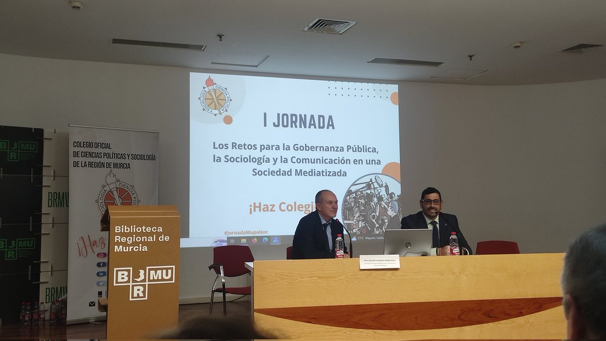 <a href="/angel_tcg/">Ángel T. Cegarra</a> <a href="/CanovasPinto/">A.</a> <a href="/CarlosAbadG/">Carlos Abad Galán</a> <a href="/Carmen_sr99/">Carmen Salar</a> <a href="/JesusSanchezCut/">Jesús Sánchez Cutillas 🌹❤️</a> Clausura de la #JornadaMupolsoc con la participación de D.Longinos Marín Rives.