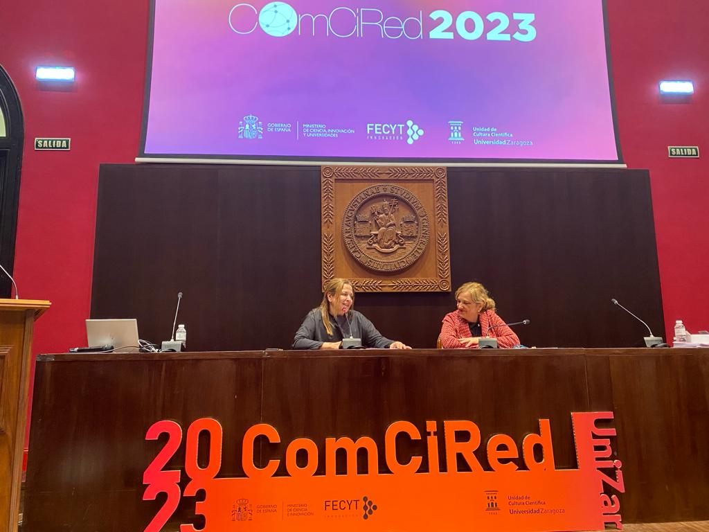 📣 Nuestra DG, <a href="/immaaguilar/">Imma Aguilar Nàcher</a>, clausura, junto a la vicerrectora de Política Científica de la <a href="/unizar/">Universidad Zaragoza</a>, <a href="/RosaBoles1/">Rosa Bolea</a>, #ComCiRed2023.  

🗣En su intervención, <a href="/immaaguilar/">Imma Aguilar Nàcher</a> ha puesto en valor la excelente labor que realizan las #UCC+i para la #ComunicaciónDeLaCiencia.