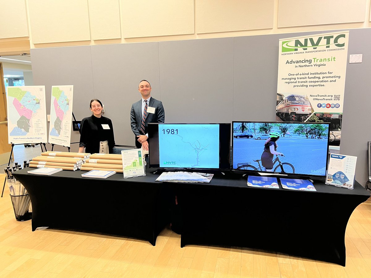 NoVaTransit's tweet photo. Good morning from @ScharSchool where weโre hosting our annual Legislative Forum with @VaRailExpress and #OmniRide. #NoVaTransitForum https://t.co/8UVPIsBocz