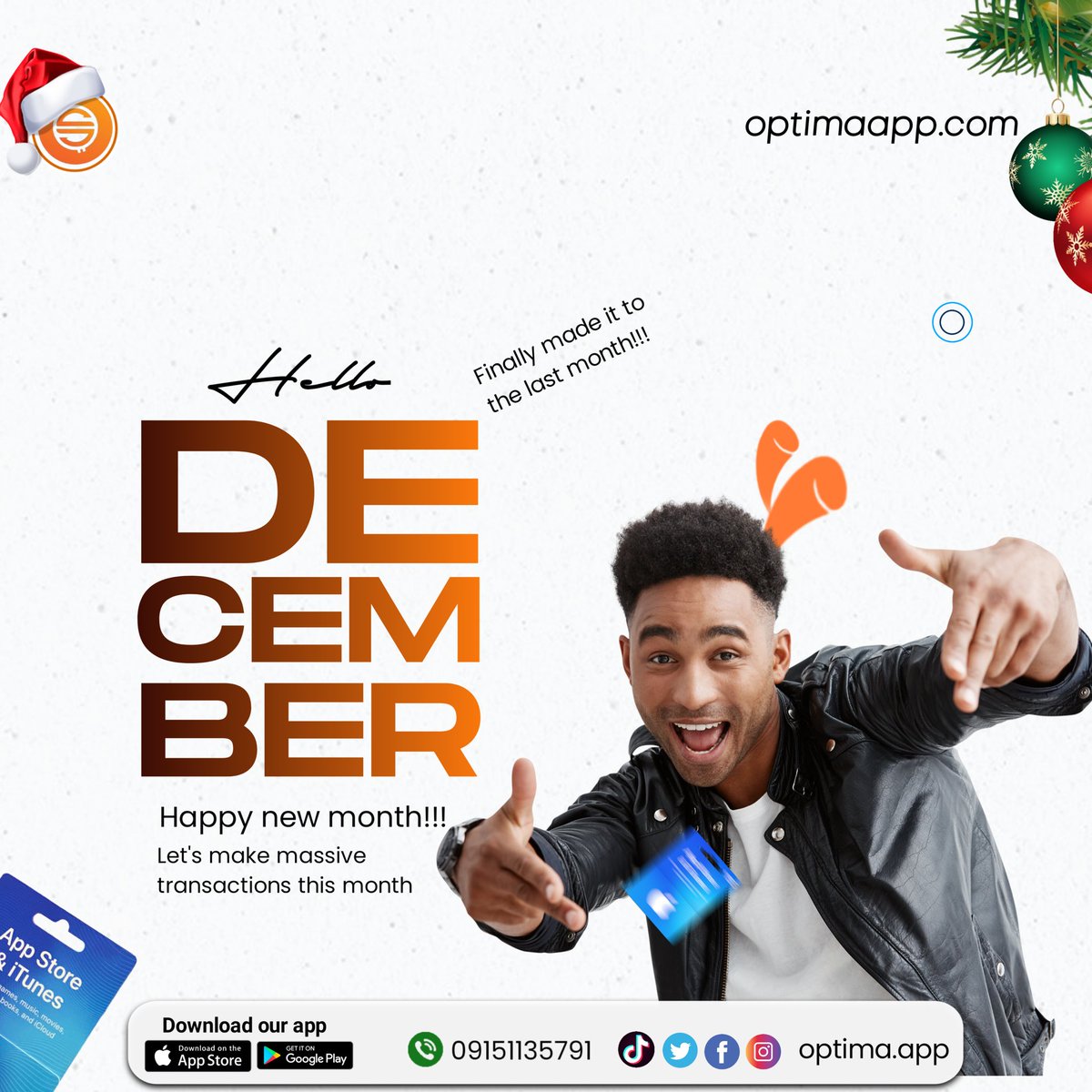 Happy new month fam🧡

May this month bring all the good tidings to you and yours
.
.
.

#tradewithoptima #optimaapp #giftcards #giftcardamazon
#giftcardgiveaway #giftcardsavailable #giftcarddeals
#giftcardholders #itunes