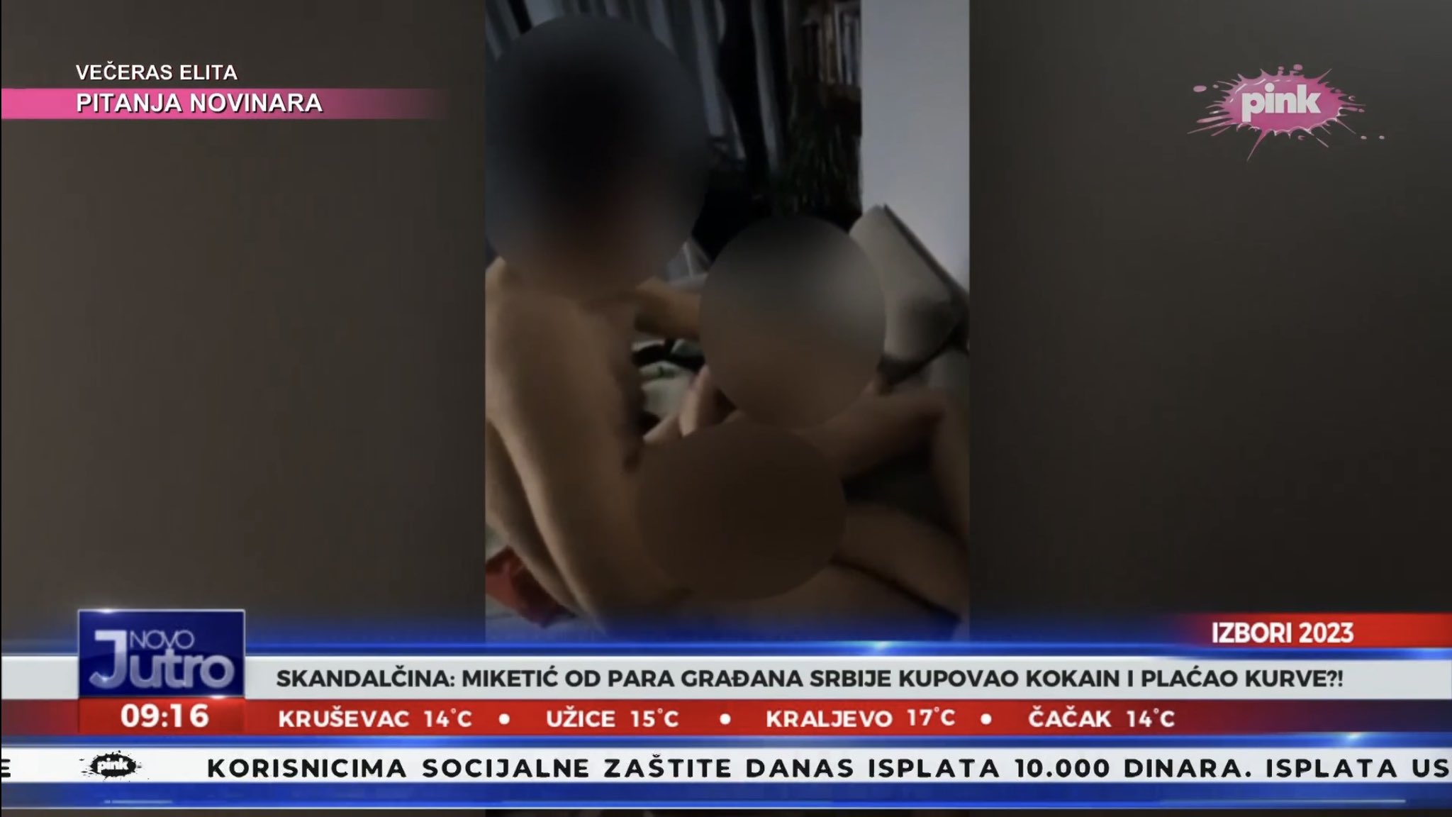 kos_data on X: 🔴 Only In Serbia: Pro-government TV channel Pink aired a  private video of opposition MP Miketic during todays morning show. Miketic  stated that this is an attempt to intimidate