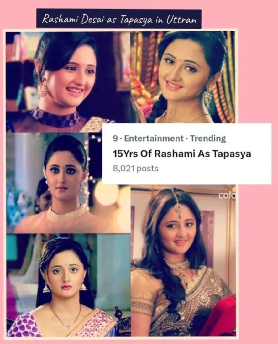 15 Yrs Of Rashami As Tapasya

And she is still trending ♥️

<a href="/TheRashamiDesai/">Rashami Desai</a> 

#RashamiDesai #Rashamians #Tapasya #Uttran