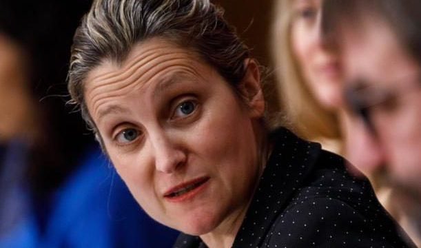 mindingottawa's tweet photo. .@CaFreeland will not release any research justifying $4.6B GST holiday for builders in the name of lower rents: "Confidential," she told MPs. https://t.co/Ppty9uF0ES #cdnpoli @Gabriel_SMarie https://t.co/CVJi4W64Gy