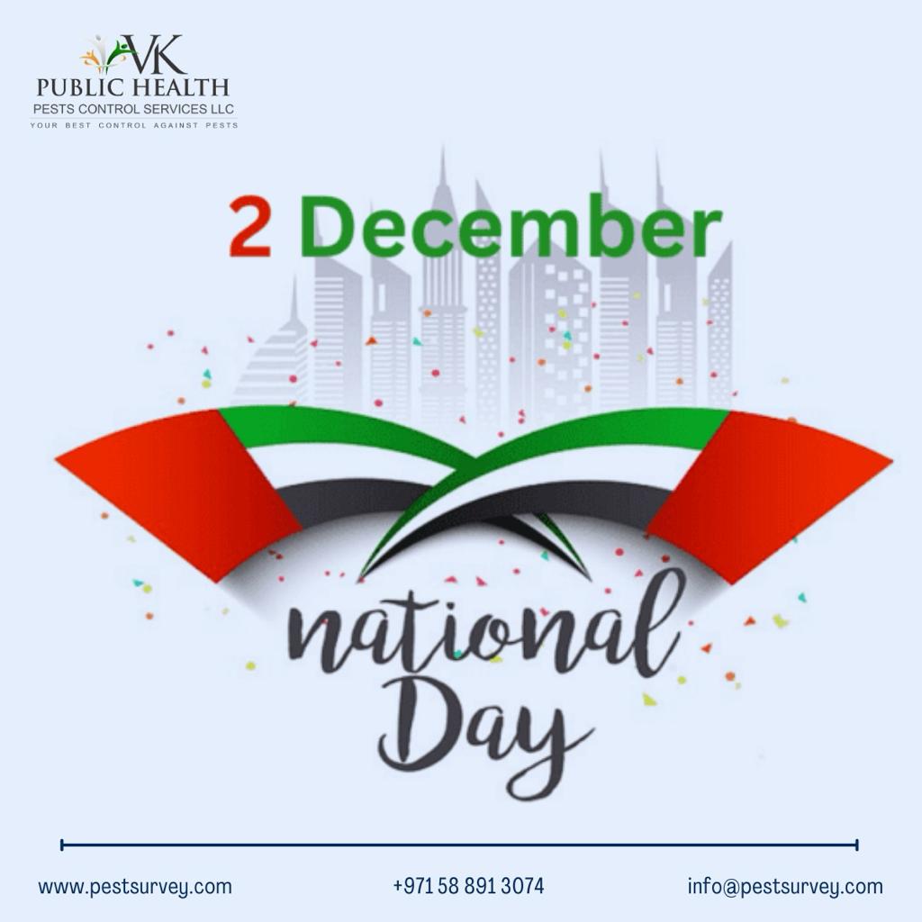 vkpestservices's tweet photo. “May this Independence Day Fills your life happiness and prosperity.
Happy United Arab Emirates National Day.”

#uaenationalday #uae #dubai #pestcontrol #pestmanagement #pestfree #pestcontroldubai #pestcontroluae #pestcontrolservices #vkpestcontrol #vkpestservices https://t.co/QbNaCuxFdp