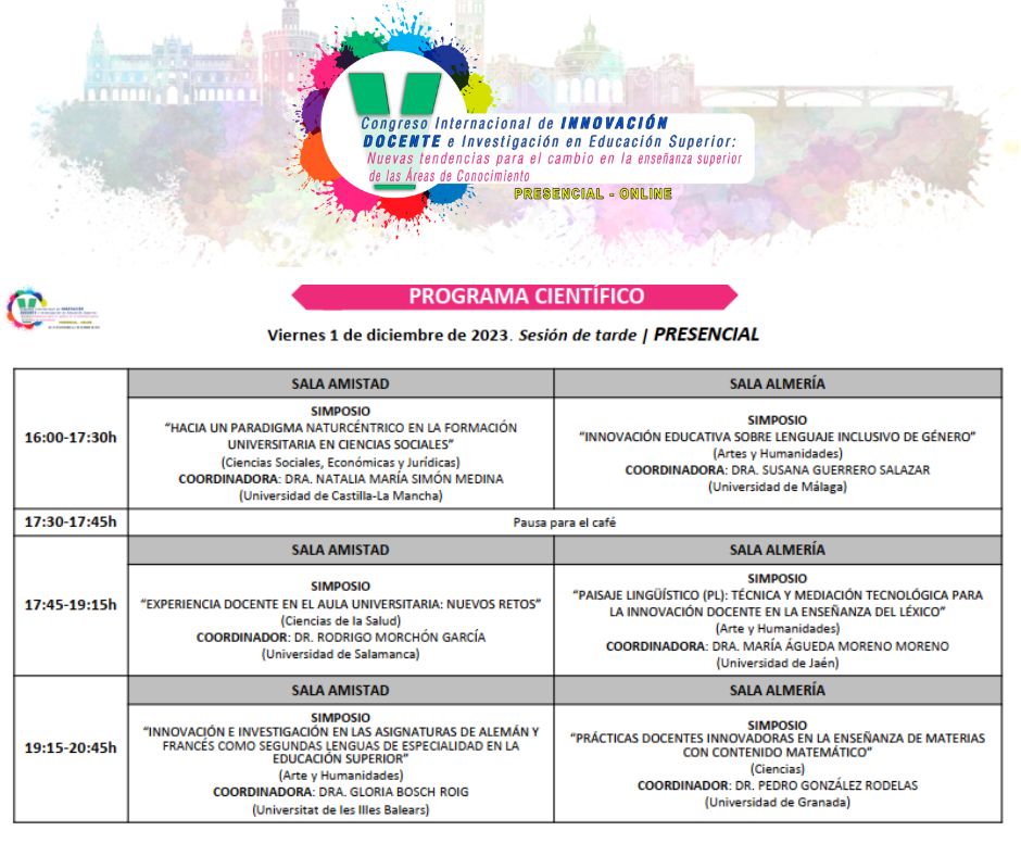 cidico's tweet photo. ¡Asiste a las últimas actividades Presenciales del #VCIDICO! Os esperamos en el Hotel NH Collection Sevilla u ONLINE 🧑💻
https://t.co/Yo33S7F2OT https://t.co/qSAMcTp8TK