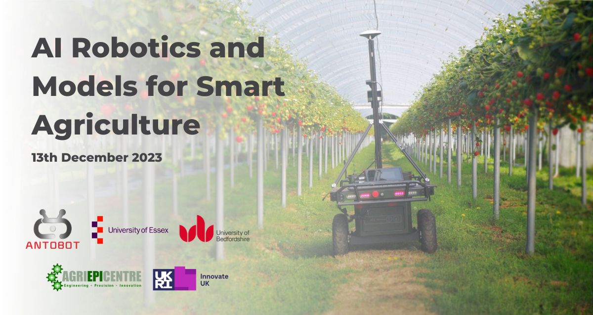 Join us at the ‘Project Insight’ workshop with <a href="/AntobotAI/">Antobot</a>, for a glimpse into the work they are doing to revolutionize the soft fruit industry.

🗓 When: 13th December 11am – 1:30pm UK time
📌Where: University of Essex – Southend campus

In this workshop you will:
🔸 Discover