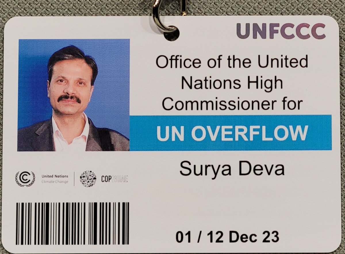 My badge for #COP28 tells a story: a missing focus on 'human rights' in the climate change agenda, including the #LossAndDamageFund