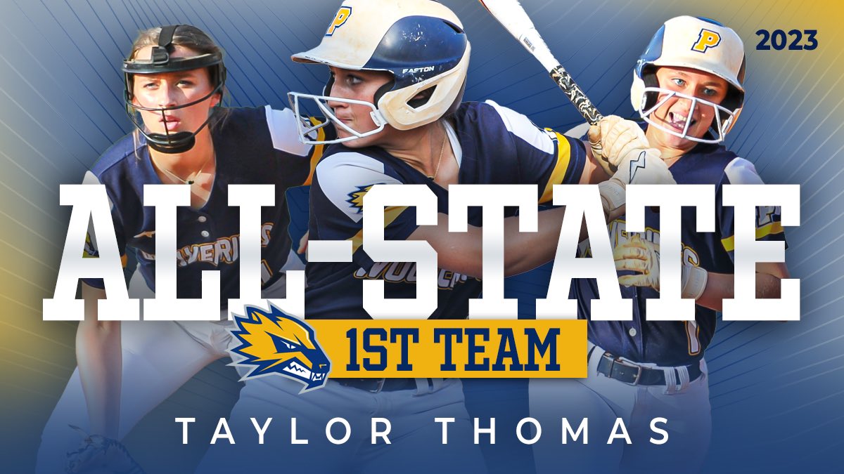 Wolverine Softball (@pacssoftball) on Twitter photo Congratulations to Taylor Thomas on your First Team All-State recognition!
<a href="/tayylor_thomass/">Taylor Thomas</a> was also selected to the <a href="/GACASoftball/">GACA Softball</a> North Jr All Star Team! She is 1 of 5 infielders selected from all classifications to represent North team vs South in June.
What an honor Taylor! Congratulations to Taylor Thomas on your First Team All-State recognition!
<a href="/tayylor_thomass/">Taylor Thomas</a> was also selected to the <a href="/GACASoftball/">GACA Softball</a> North Jr All Star Team! She is 1 of 5 infielders selected from all classifications to represent North team vs South in June.
What an honor Taylor!