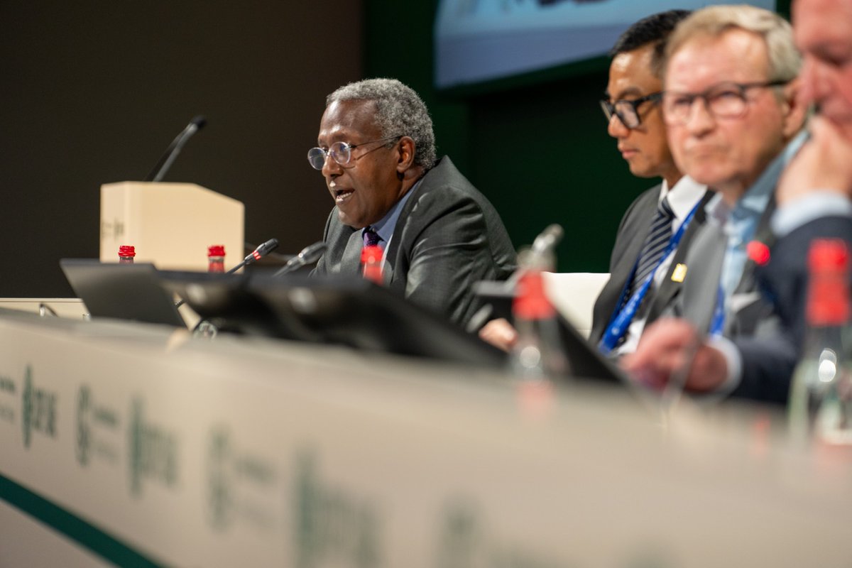 IFCAfrica's tweet photo. Mohamed Gouled, IFC VP for Industries, touts the benefits of Distributed #RenewableEnergy as an effective way to get power to to rural parts of #Africa. He was speaking an event co-hosted by @NigeriaGov &amp; the Government of #Ghana at #COP28. 
Learn more: https://t.co/ZBoc3LxGhG https://t.co/IzAaQ5vkEC