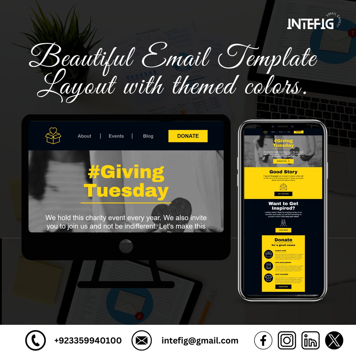 Platform:@Mailchimp

Reach out to @Intefig_ for a free #eCommerce audit & expert #EmailMarketing consultation. Let's enhance your #Business together
#Emailautomation #Emailtemplates #ecommerce #intefig #letsconnect #ROI #offers #sales #ecommercestore #newsletters #EmailCampaigns