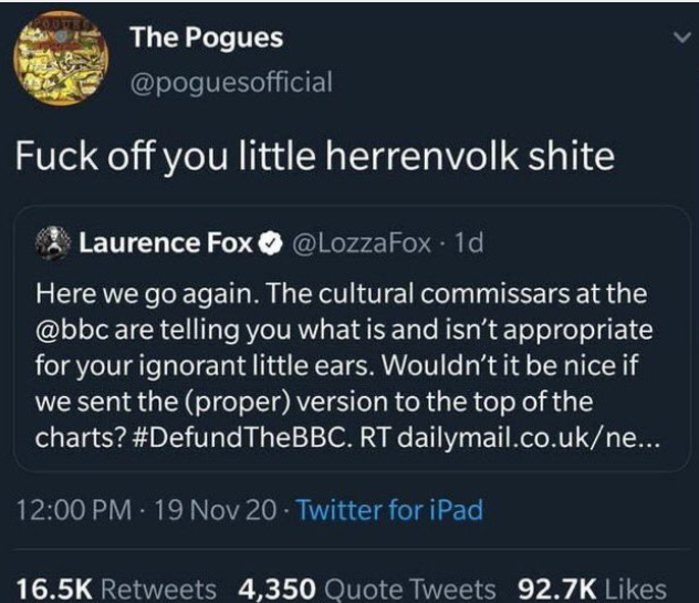 En av The Pogues' greatest hits fortjener en ny runde: