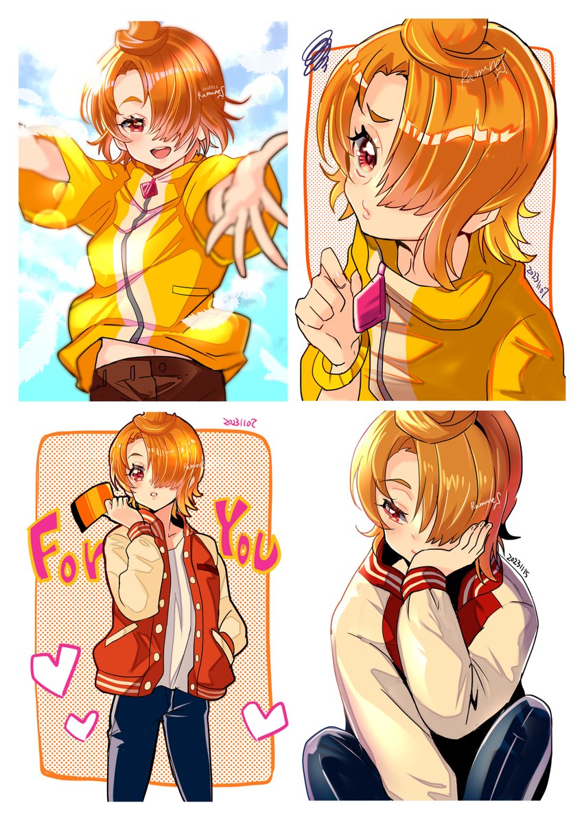 #今月描いた絵を晒そう 
これプラス朝活のアナログ絵とまあごにょごにょな絵を裏に…てかめっちゃ描いてるな今月… 