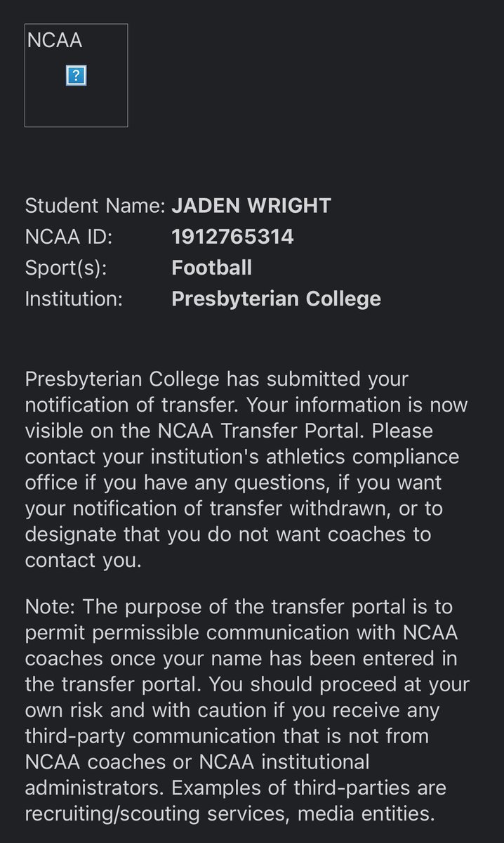 jaaden06's tweet image. I have decided to enter the transfer portal. I'm a Spring 2024 Rb Grad Transfer with 2 years of eligibility left. Game and Practice film below
