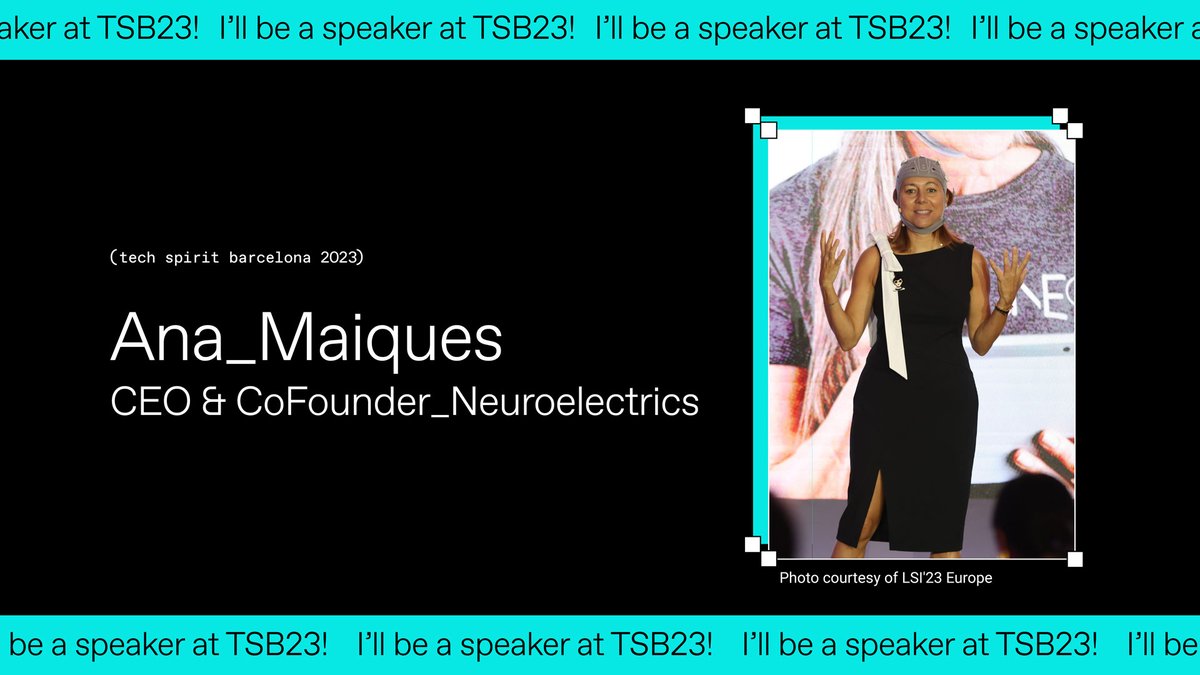 Neuroelectrics (@neuroelectrics) on Twitter photo 🌟 Get ready for an exciting event! Our <a href="/ana_maiques/">Ana Maiques</a> will be attending #TechSpiritBarcelona.
She'll join a panel moderated by <a href="/Alex_Ferreiro/">Alex Ferreiro</a> from <a href="/caixabank/">CaixaBank</a>.
For more info about this event by <a href="/TechBarcelona/">Tech Barcelona</a>, click here: techspirit.barcelona/tech-barcelona…) 🌟 Get ready for an exciting event! Our <a href="/ana_maiques/">Ana Maiques</a> will be attending #TechSpiritBarcelona.
She'll join a panel moderated by <a href="/Alex_Ferreiro/">Alex Ferreiro</a> from <a href="/caixabank/">CaixaBank</a>.
For more info about this event by <a href="/TechBarcelona/">Tech Barcelona</a>, click here: techspirit.barcelona/tech-barcelona…)