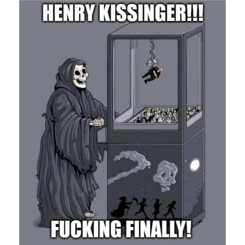 There are countries that are at least breathing a sigh of relief.  #HolidayInCambodia #Kissinger #ForeignPolicy #control #agenda #history #politics #cronyism #fail