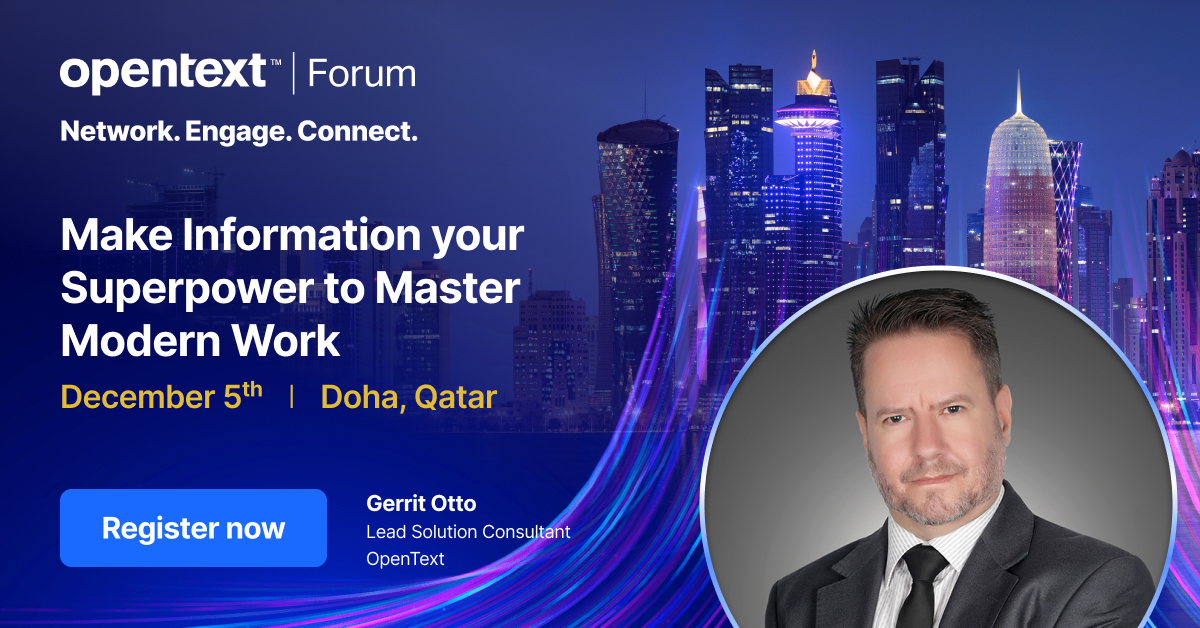 WaldeckCAnn's tweet image. Prepare for a journey into AI at #OpenTextForumQatar 2023 with Gerrit Otto

Gerrit, an esteemed AI expert, will unravel the wonders of edge AI, exploring its transformative impact on industries

 Register now: ow.ly/E6QA50QabTk

#OpenTextAviator #Aviator #OpenText @OpenText