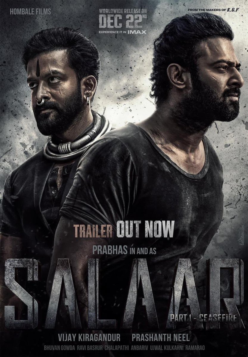 𝐏𝐥𝐞𝐚𝐬𝐞…𝐈…𝐊𝐢𝐧𝐝𝐥𝐲…𝐑𝐞𝐪𝐮𝐞𝐬𝐭! Unleashing #SalaarTrailer: bit.ly/SalaarTrailer #Salaar #SalaarCeaseFire #Prabhas #PrashanthNeel @shrutihaasan @VKiragandur @hombalefilms @IamJagguBhai @sriyareddy @bhuvangowda84 @RaviBasrur @shivakumarart @vchalapathi_art…