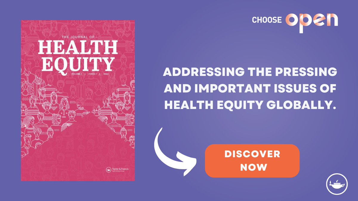 T&F Medicine & Healthcare (@tandfmedicine) on Twitter photo 📣 We are proud to launch Journal of Health Equity, a new open access journal.
🔓 Discover the journal and make your impact today. spr.ly/6019RB4NZ
<a href="/AMSANational/">American Medical Student Association (AMSA)</a> <a href="/AndreasXyrichis/">Andreas Xyrichis 📚📝👀📈</a> #HealthEquity #HealthCare 📣 We are proud to launch Journal of Health Equity, a new open access journal.
🔓 Discover the journal and make your impact today. spr.ly/6019RB4NZ
<a href="/AMSANational/">American Medical Student Association (AMSA)</a> <a href="/AndreasXyrichis/">Andreas Xyrichis 📚📝👀📈</a> #HealthEquity #HealthCare