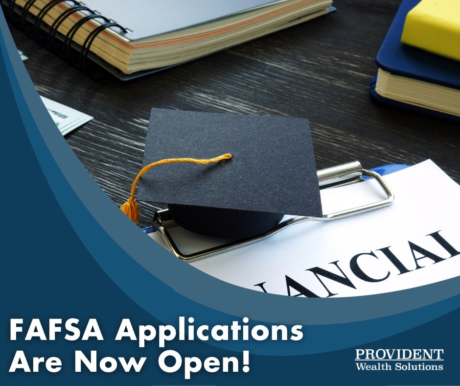 For all those attending #university or #college this upcoming semester, today is the open date for FAFSA! 

#CollegePlanning #FAFSA #StudentLoan #FederalStudentLoans #ProvidentWealthSolutions