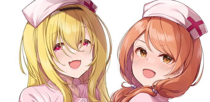 「2girls nurse」 illustration images(Latest)