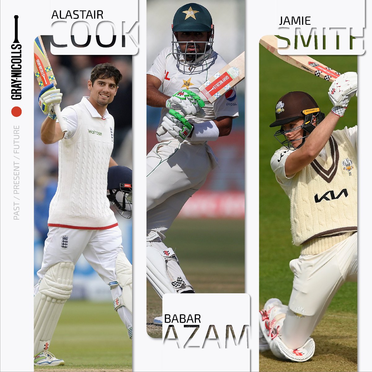 "The future belongs to those who learn from the past, and live brilliantly in the present."

Cook x Azam x Smith

#PastPresentFuture #crickettwitter