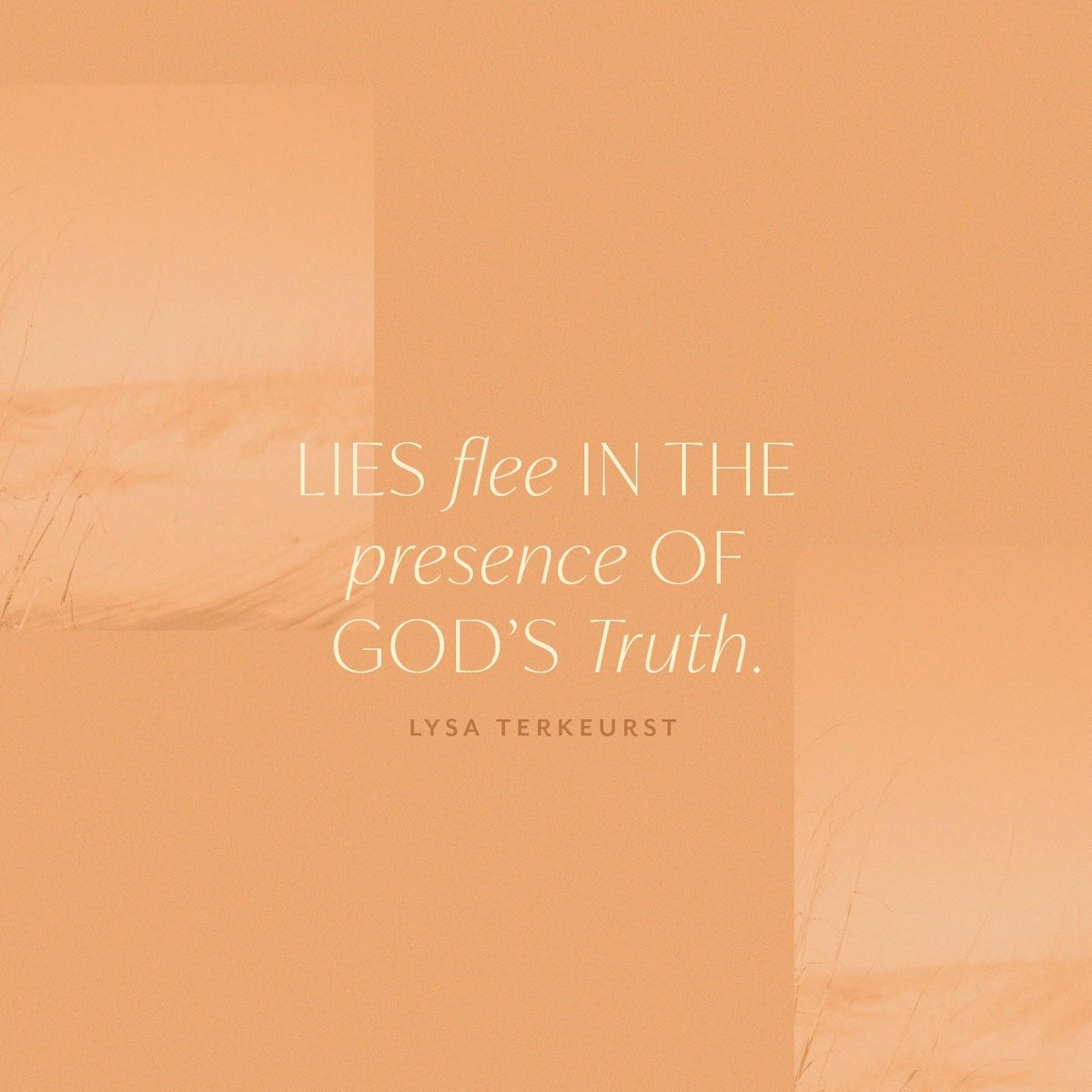 LysaTerKeurst's tweet photo. Instead of getting derailed by darkness, dismantled by defeat, or drowned out by doubt … let’s turn on the light of God’s Truth.

Lies flee in the presence of His Truth! https://t.co/o3BHTVu89Q