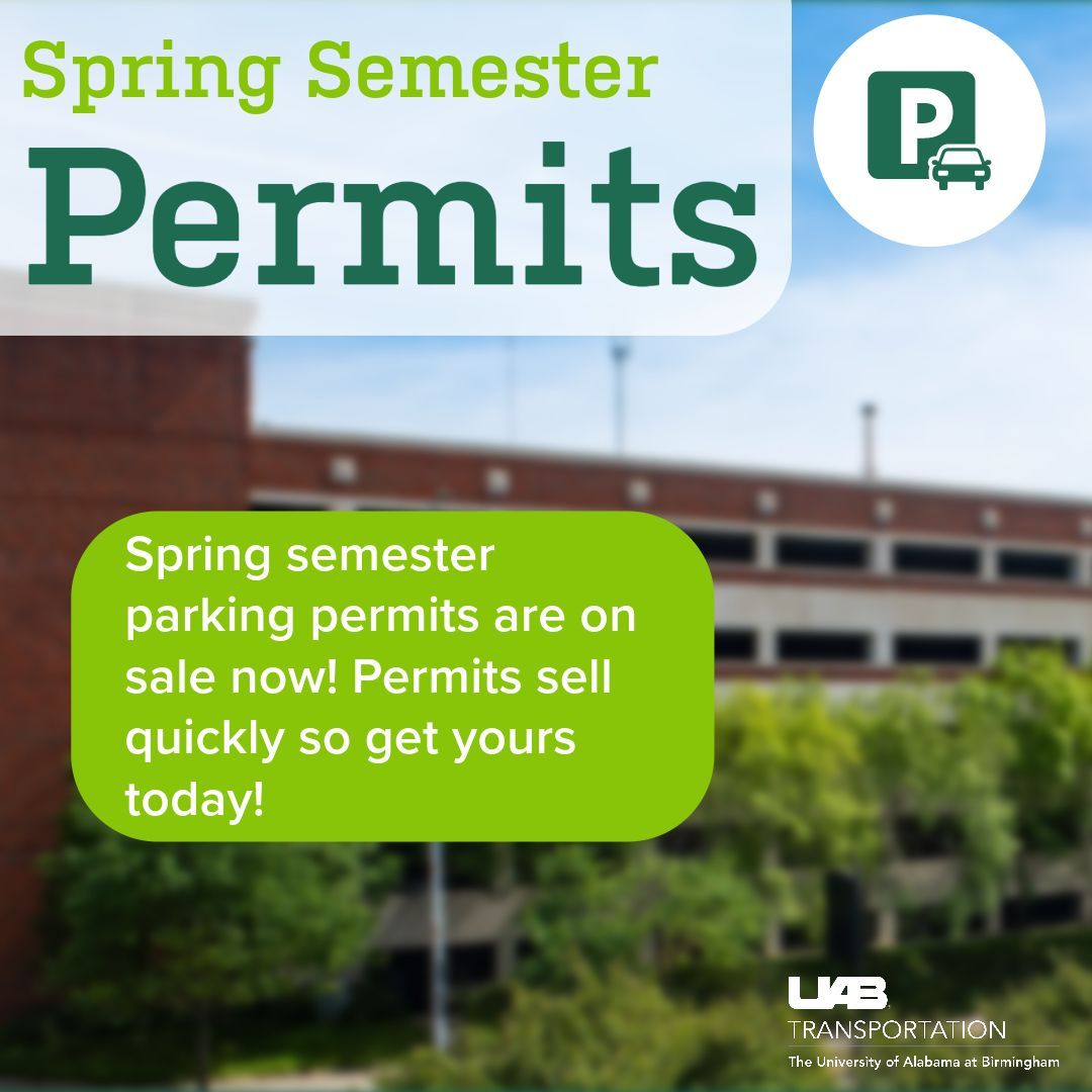 🅿️ Parking permits for the spring semester are now on sale! 🅿️

Visit this link to order yours: 
buff.ly/3MGr30B