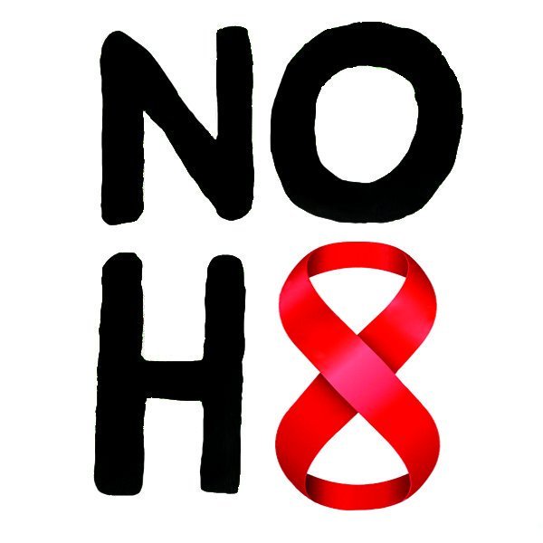 NOH8Campaign's tweet photo. Remembrance. Celebration. Prevention. For the countless lives affected by HIV/AIDS, this #WorldAIDSDay is for you. #NOH8 https://t.co/6rhWDHo6Kf