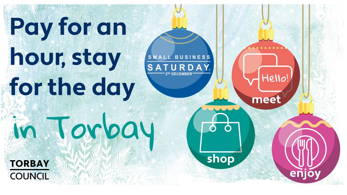 Tomorrow is Small Business Saturday so why not start your weekend with a trip to a local store or café? 🎄 Our ‘pay for an hour stay for the day’ parking promotion is now available so you can stay for longer at selected car parks. Visit orlo.uk/Parking_Offer_… for full details.