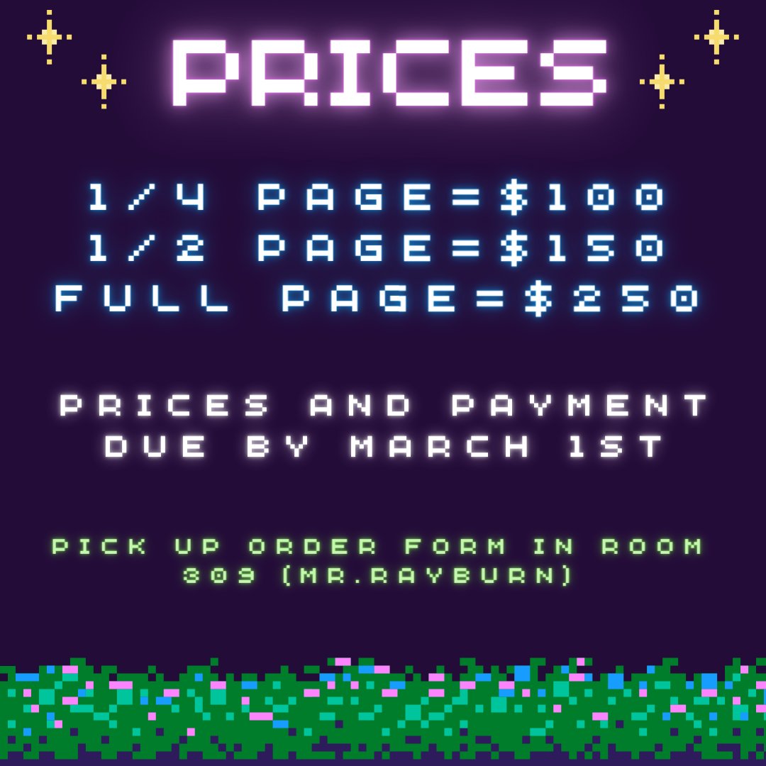 Senior ads on sale now!!!