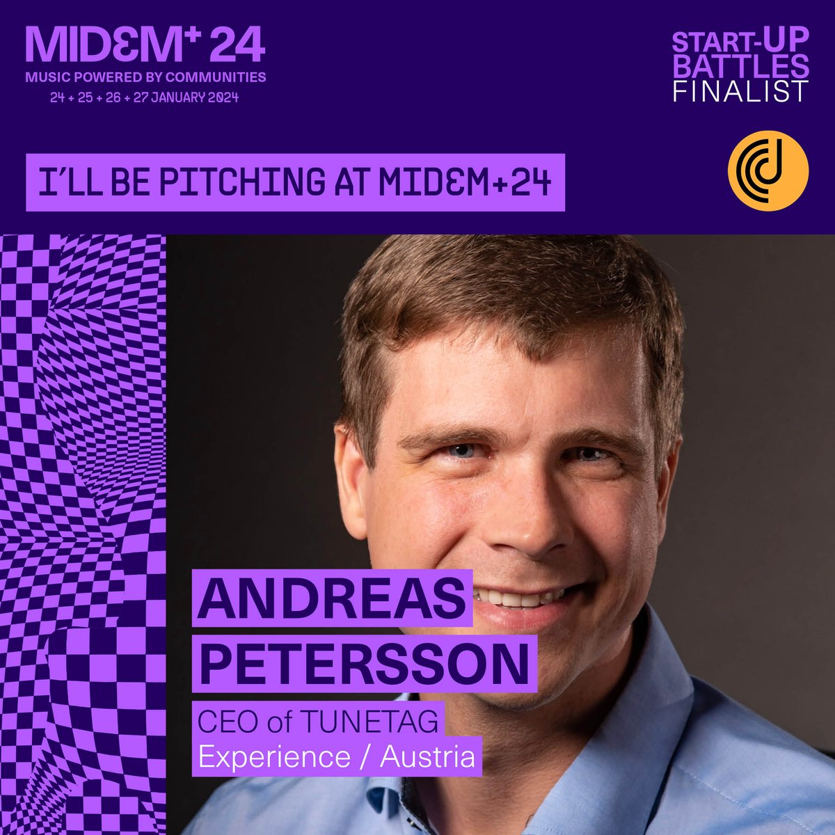tunetagnet's tweet image. Excited to pitch at MIDEM+24 Start-up Battles! 🚀 TuneTag is crafting the future of music with a new physical medium perfect for the smartphone era. Ready for a post-streaming world? Stay tuned. Many thanks to @midem @startupsesame