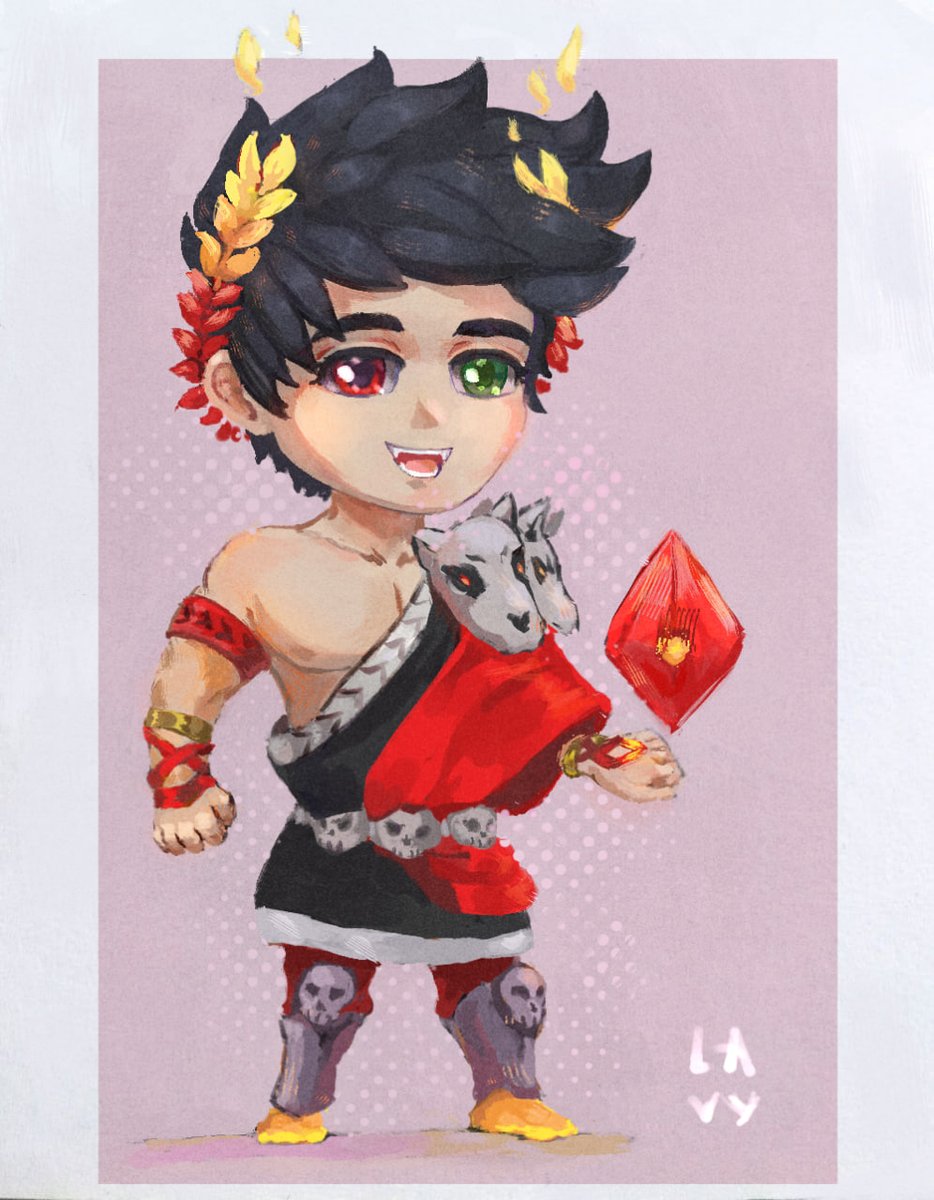 Redone and polished my 2 years old Chibi Zagreus with blood stone. It takes a lot less time this time. So it's nice.
Cleaning up sketches with too much crosshatching takes some time
#chibiart #hadesgame 
ko-fi.com/i/IO4O0RPU47