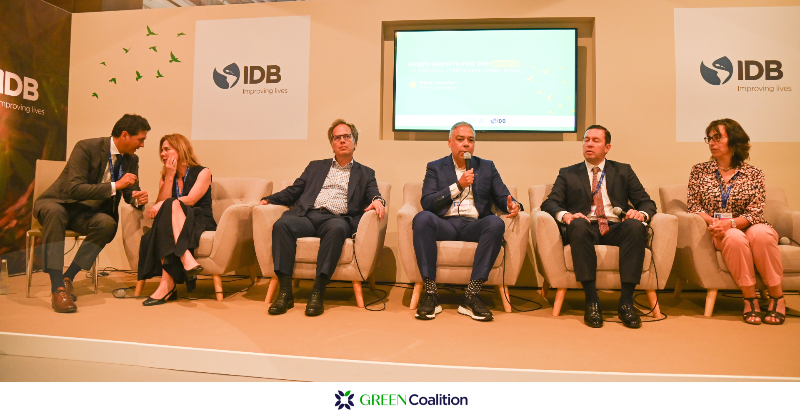 the_IDB's tweet photo. 📰 In addition to unveiling its action plan at #COP28, the Public Development Banks of the Green Coalition for the #Amazon announced their aspiration to mobilize between $10 billion and 20 billion to promote sustainable development in the #AmazonRegion.