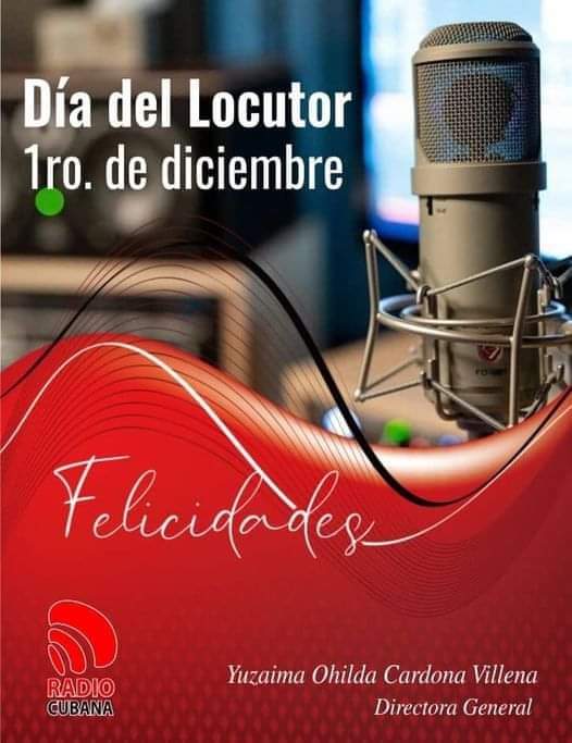 @SecGFMC (@teresaboue) on Twitter photo ¡Felicidades! a los locutores cubanos en su día, desde la <a href="/FMC_Cuba/">FMC de Cuba</a> Gracias por su profesionalidad en el desempeño de sus misiones. ¡Felicidades! a los locutores cubanos en su día, desde la <a href="/FMC_Cuba/">FMC de Cuba</a> Gracias por su profesionalidad en el desempeño de sus misiones.