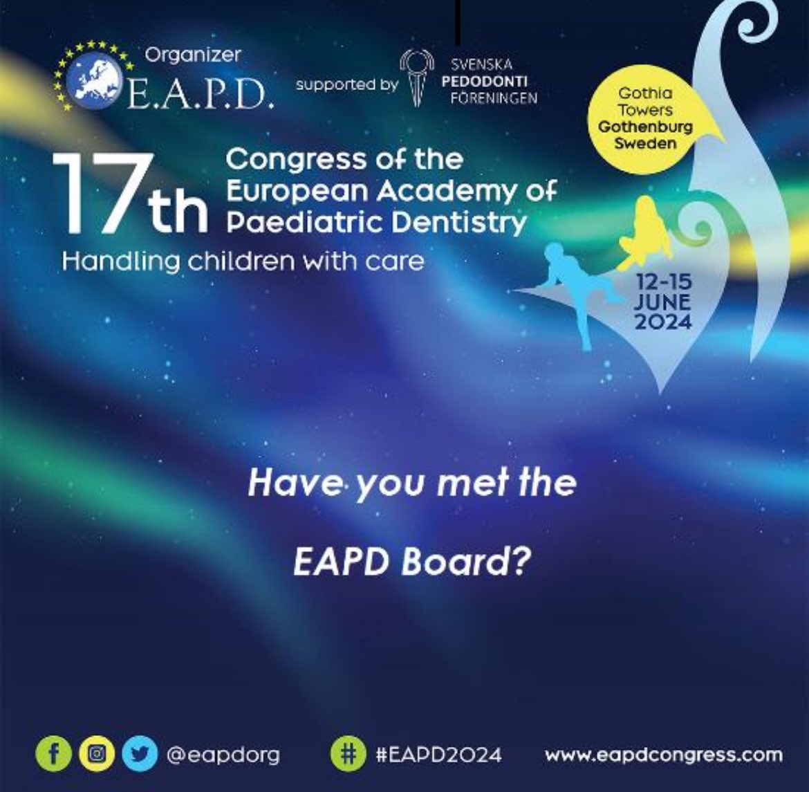 EAPD Board of Directors is composed of esteemed professionals who bring diverse expertise in the fields of dentistry, education, and research. Its objective is to promote the progress of paediatric dentistry, aiming to enhance the oral health of children 

eapd.eu/index.php/post…