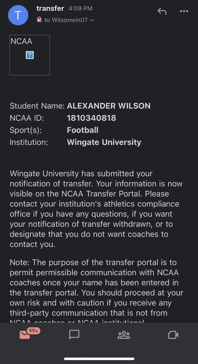 Thank you Wingate University!! 
I am officially in the transfer portal and my DMs are 100% open.

Film attached ⬇️⬇️⬇️

youtu.be/KtunwBFOs_s?si…